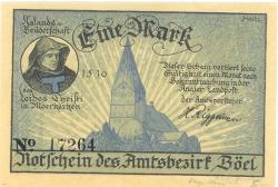 Böel - Amtsbezirk - -- - 1 Mark 