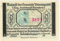 Bönningstedt - Gemeinde - -- - 25 Pfennig 