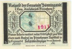 Bönningstedt - Gemeinde - -- - 50 Pfennig