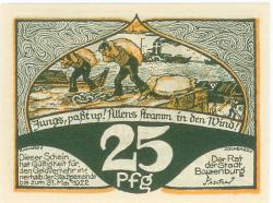 Boizenburg - Stadt - - 31.5.1922 - 25 Pfennig