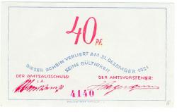 Bokel - Gemeinde - - 31.12.1921 - 40 Pfennig