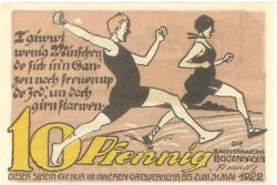 Boltenhagen - Badeverwaltung - - 31.5.1922 - 10 Pfennig