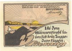 Boltenhagen - Badeverwaltung - - 31.5.1922 - 25 Pfennig