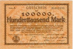 Bonn - Stadt und Handelskammer - 1.6.1923 - 100000 Mark