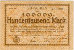 Bonn - Stadt und Handelskammer - 1.6.1923 - 100000 Mark