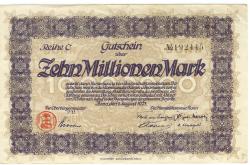 Bonn - Stadt und Handelskammer - 1.8.1923 - 10 Millionen Mark