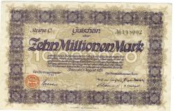 Bonn - Stadt und Handelskammer - 1.8.1923 - 10 Millionen Mark 