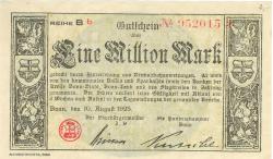 Bonn - Stadt und Handelskammer - 10.8.1923 - 1 Million Mark 