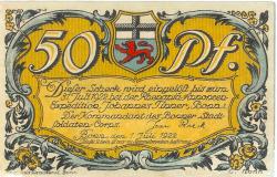Bonn - Stadtsoldaten-Corps - 17.1922 - 31.7.1922 - 50 Pfennig