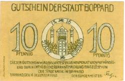 Boppard - Stadt - 31.12.1920 - 10 Pfennig