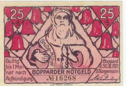 Boppard - Stadt - 30.3.1921 - 25 Pfennig
