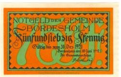 Bordesholm - Gemeinde - 30.6.1921 - 31.12.1921 - 75 Pfennig