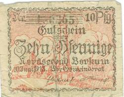 Borkum - Gemeinde - 10.6.1918 - 10 Pfennig