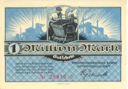 Borna - Braunkohlenwerke AG - -- - 1 Million Mark