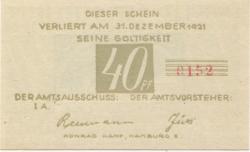 Brande-Hörnerkirchen - Gemeinde - - 31.12.1921 - 40 Pfennig