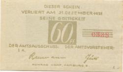 Brande-Hörnerkirchen - Gemeinde - - 31.12.1921 - 60 Pfennig