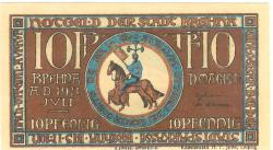 Brehna (heute: Sandersdorf-Brehna) - Stadt - Juli 1921 - 10 Pfennig