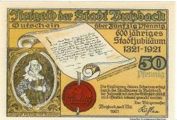 Butzbach - Stadt - 6.5.1921 - 50 Pfennig 