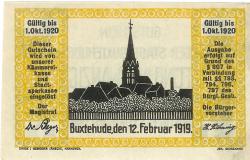 Buxtehude - Stadt - 12.2.1919 - 1.10.1920 - 25 Pfennig 