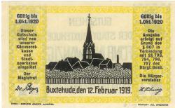 Buxtehude - Stadt - 12.2.1919 - 1.10.1920 - 25 Pfennig