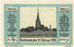 Buxtehude - Stadt - 12.2.1919 - 1.10.1920 - 50 Pfennig 