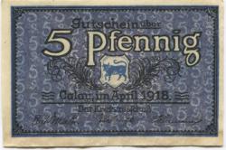 Calau - Kreis - April 1918 - 31.12.1919 - 5 Pfennig 