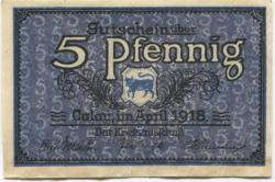 Calau - Kreis - April 1918 - 31.12.1919 - 5 Pfennig 