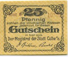 Calbe - Stadt - -- - 25 Pfennig 