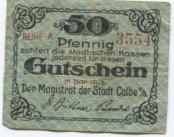 Calbe - Stadt - -- - 50 Pfennig 