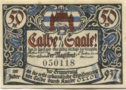 Calbe - Stadt - 23.4.1917 - 50 Pfennig 