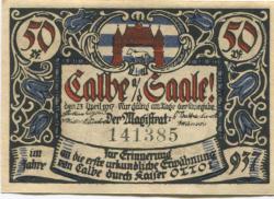 Calbe - Stadt - 23.4.1917 - 50 Pfennig 