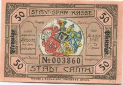 Canth (heute: PL-Katy Wroclawskie) - Stadt - -- 50 Pfennig