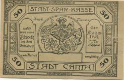 Canth (heute: PL-Katy Wroclawskie) - Stadt - -- 50 Pfennig