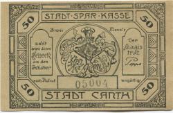 Canth (heute: PL-Katy Wroclawskie) - Stadt - -- 50 Pfennig