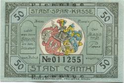 Canth (heute: PL-Katy Wroclawskie) - Stadt - -- 50 Pfennig