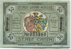 Canth (heute: PL-Katy Wroclawskie) - Stadt - -- 50 Pfennig