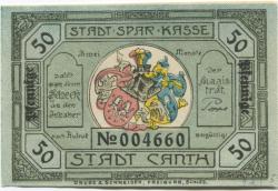 Canth (heute: PL-Katy Wroclawskie) - Stadt - -- 50 Pfennig