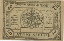 Canth (heute: PL-Katy Wroclawskie) - Stadt - -- 50 Pfennig