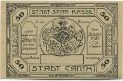 Canth (heute: PL-Katy Wroclawskie) - Stadt - -- 50 Pfennig