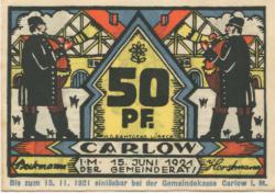 Carlow - Gemeinde - 15.6.1921 - 15.11.1921 - 50 Pfennig 