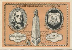 Carlshafen (heute: Bad Karlshafen) - Stadt-Sparkasse* - -- - 2 Mark
