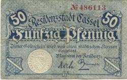 Cassel (heute: Kassel) - Stadt - -- - 50 Pfennig