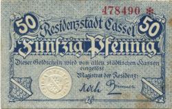 Cassel (heute: Kassel) - Stadt - -- - 50 Pfennig