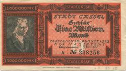 Cassel (heute: Kassel) - Stadt - 20.8.1923 - 1 Million Mark