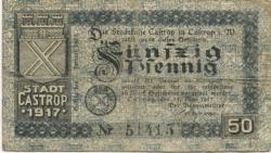 Castrop - Stadt - 24.3.1921 - 25 Pfennig