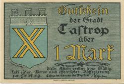 Castrop - Stadt - 24.3.1921 - 1 Mark