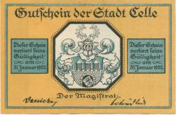 Celle - Stadt - - 31.1.1922 - 50 Pfennig