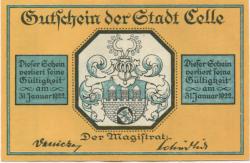 Celle - Stadt - - 31.1.1922 - 1 Mark