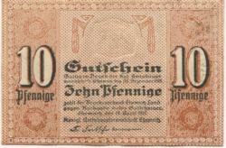 Chemnitz - Amtshauptmannschaft - 19.4.1917 - 31.12.1918 - 10 Pfennig