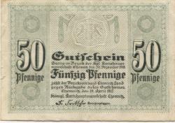 Chemnitz - Amtshauptmannschaft - 19.4.1917 - 31.12.1918 - 50 Pfennig
